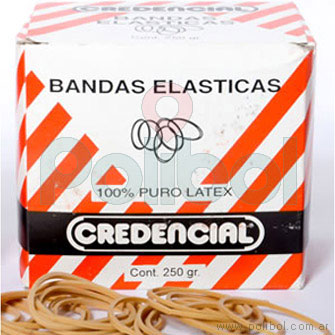 Imagen ilustrativa de Bandas elasticas Credencial caja x 250 grs