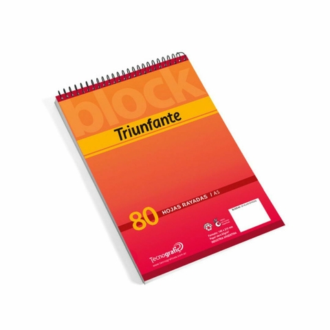 Imagen ilustrativa de Block  c/espiral A5 80hj rayado