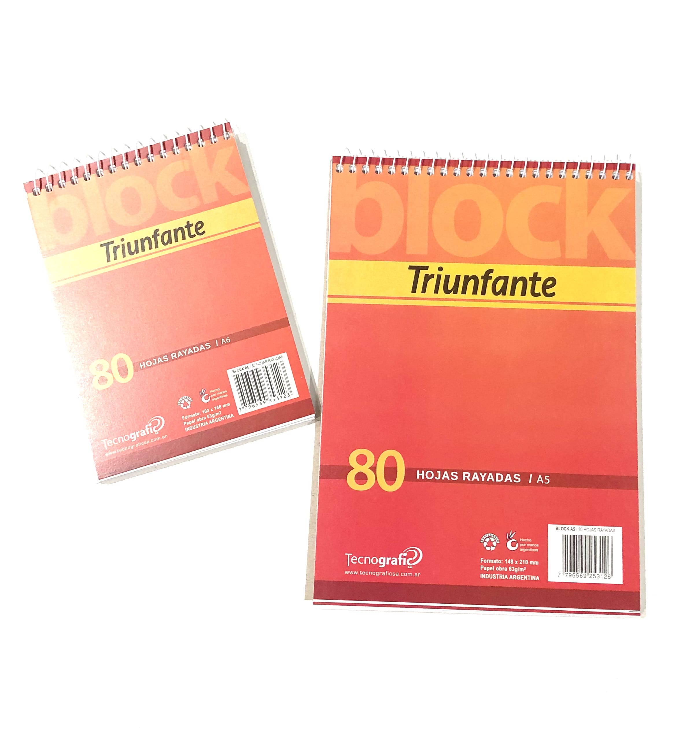 Imagen ilustrativa de Block Husares c/espiral A6 80hj liso 6408