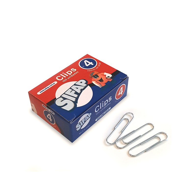 Imagen ilustrativa de Clips Sifap metal N° 4 x 100 un