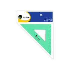 Imagen ilustrativa de Escuadra Pizzini estudio biselada 30 cm x 45º