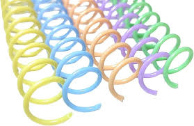 Imagen ilustrativa de Espirales plásticos Ø 1.7 cm paq x 24 unid COLOR PASTELES