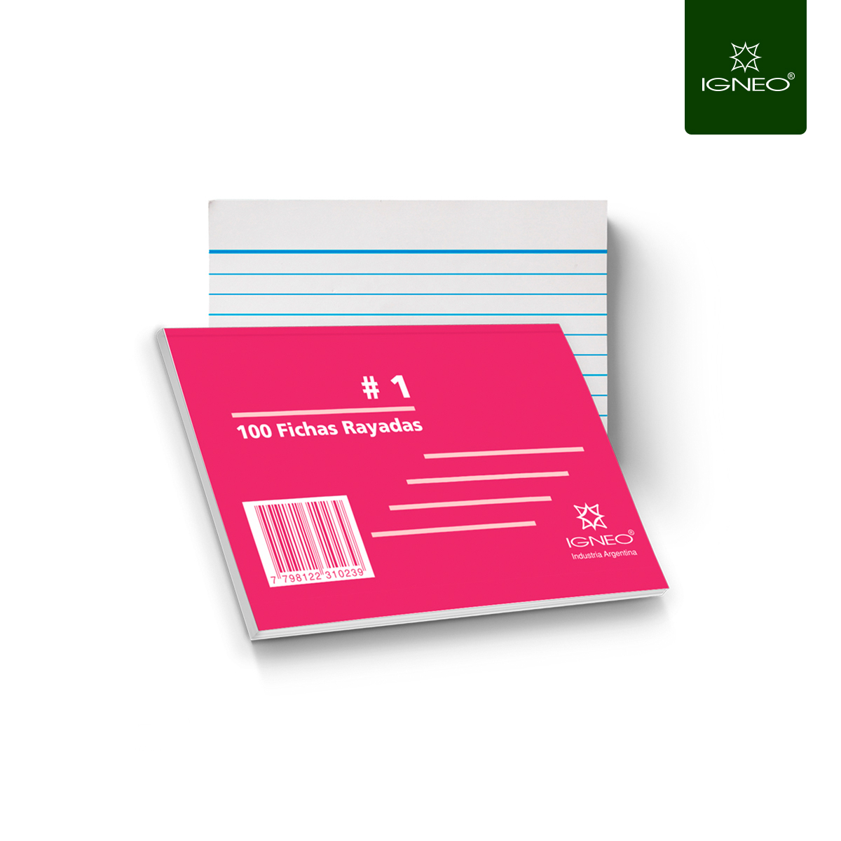 Imagen ilustrativa de Fichas Triunfante rayadas N° 1 paq x 100