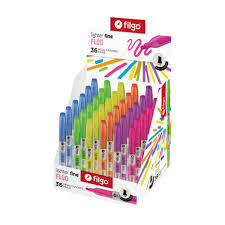 Imagen ilustrativa de RESALTADOR FILGO FINO CLIP FLUO x 36 UNID.