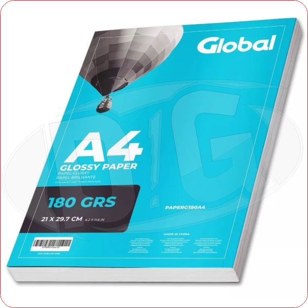 Imagen ilustrativa de Papel Fotográfico Global brillante 180grs A4 x 20 un