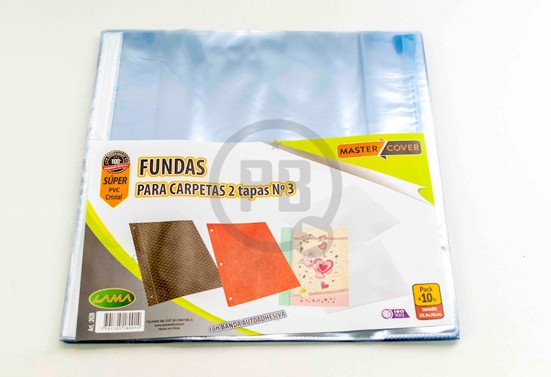 Imagen ilustrativa de Funda PVC Lama 2626 p/carpeta Nº3 paq x 10