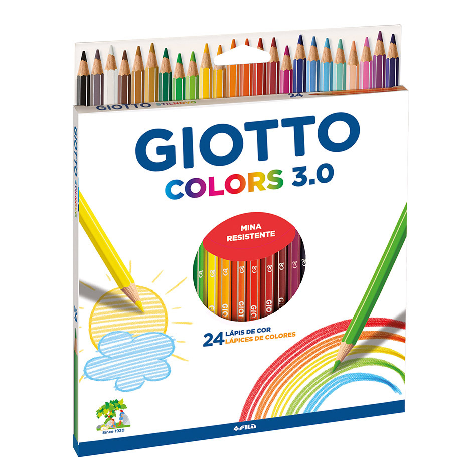 Imagen ilustrativa de Lapices de colores Giotto Stilnovo x 24 largos