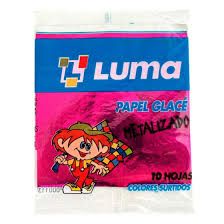 Imagen ilustrativa de PAPEL GLACE METAL 10x10 SOBRE x50 paq 10UNID.
