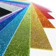 Imagen ilustrativa de GOMA EVA SUPER GLITTER A4 x 5 U. AUTOADH.