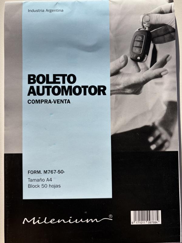 Imagen ilustrativa de FORMULARIO M 767 (50) COMPRA VENTA COMUN AUTO. MILENIUM
