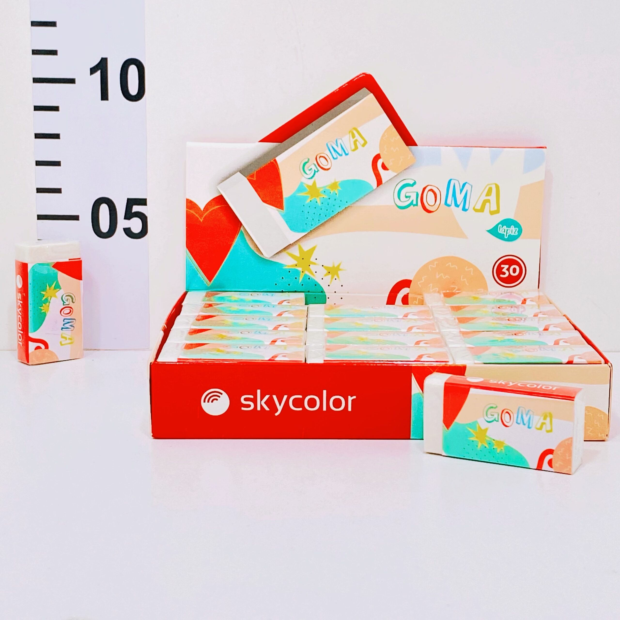 Imagen ilustrativa de Goma Skycolor lapiz caja x 30 un JJ30301B