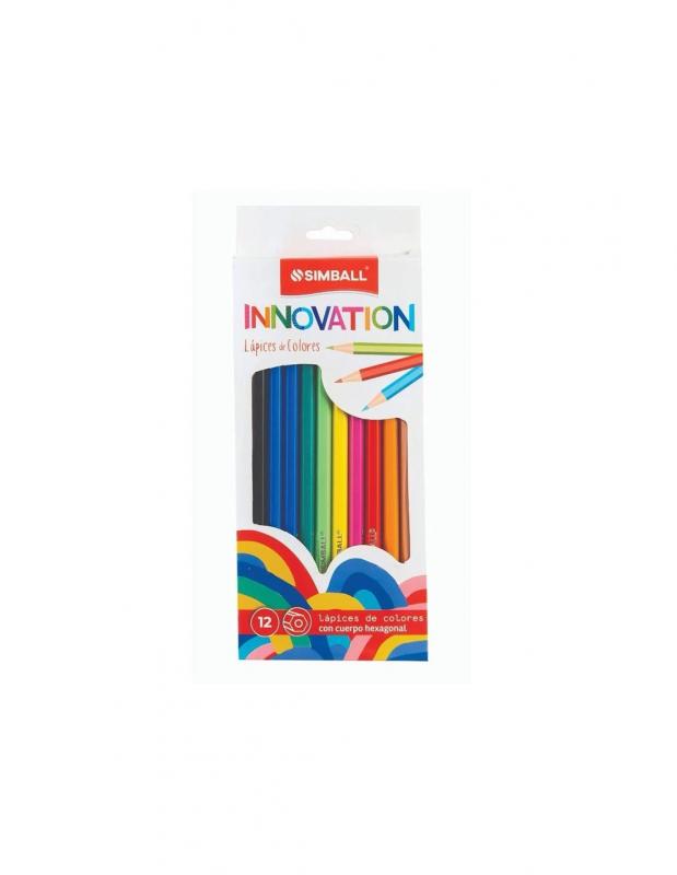 Imagen ilustrativa de Lapices de colores Simball innovation x 12 cortos