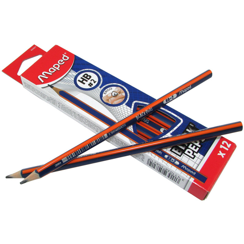 Imagen ilustrativa de Lapiz Grafito Maped black peps HB caja x 12 unid