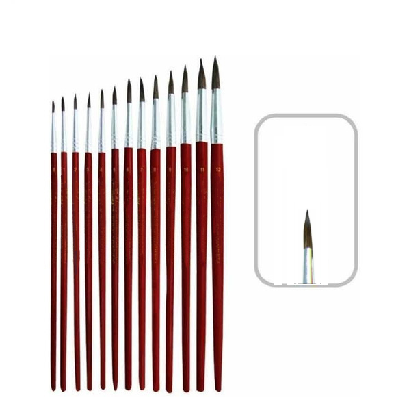 Imagen ilustrativa de Pincel Olami pelo de pony redondo Nº 10 paq x 12