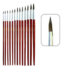 Imagen ilustrativa de Pincel Van Orley redondo Nº 12 paq x 12 unid