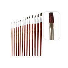 Imagen ilustrativa de Pincel Van Orley chato Nº 4 paq x 12 unid