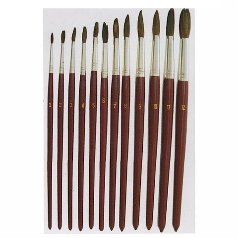 Imagen ilustrativa de Pincel Olami pelo de pony redondo Nº 12 paq x 12