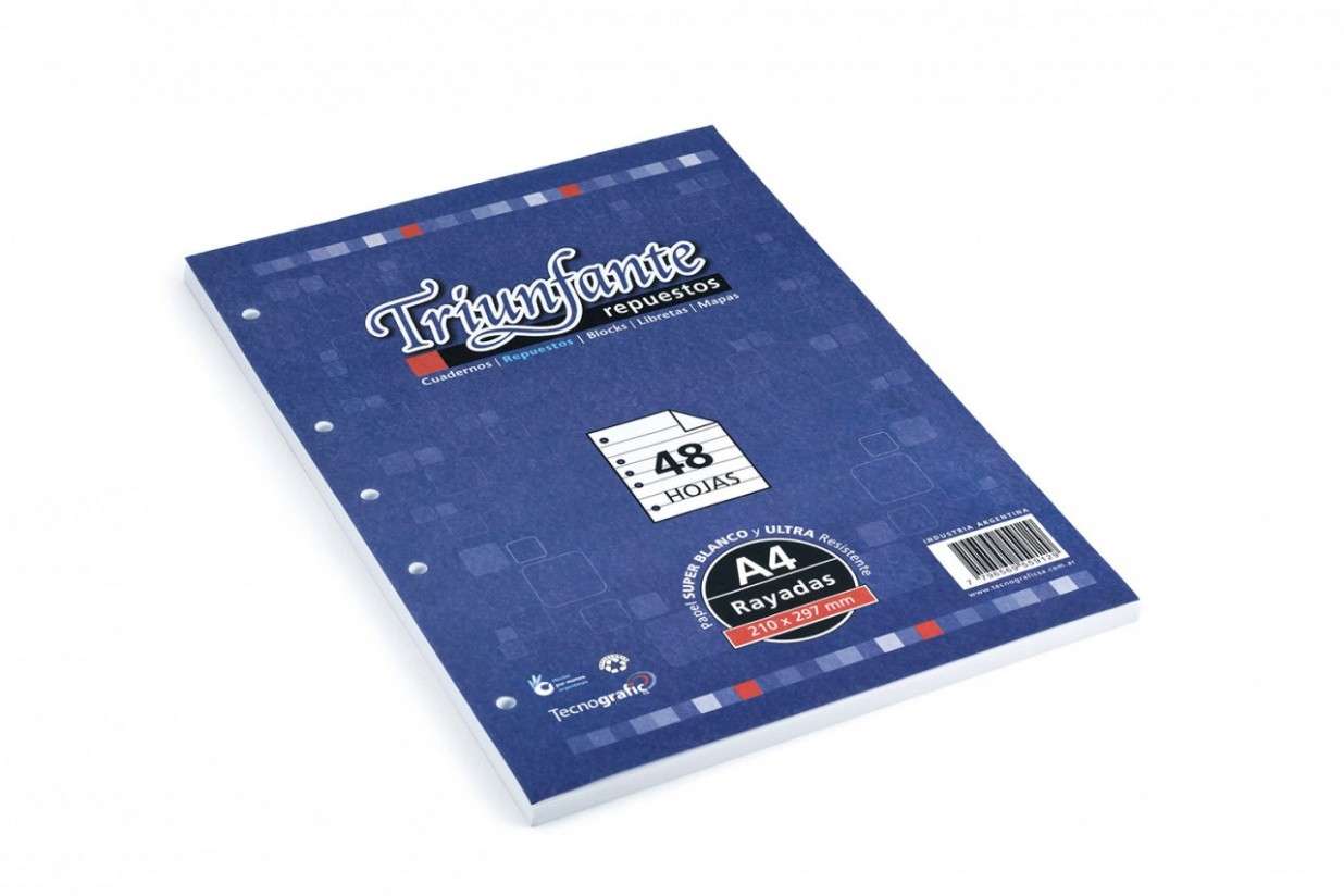 Imagen ilustrativa de Repuesto Triunfante A4 x 48 hjs rayado