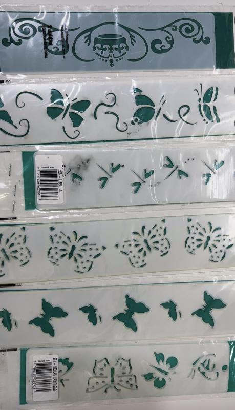 Imagen ilustrativa de STENCIL EQARTE 4.5x24 CM Nro 239 VUELO DE MARIPOSAS