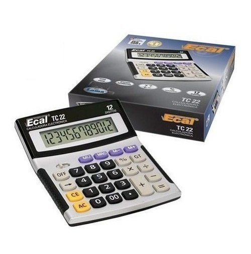 Imagen ilustrativa de Calculadora Ecal TC22 12 Digitos