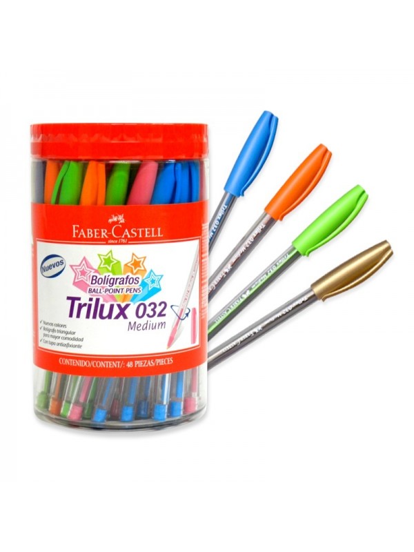 Imagen ilustrativa de BOLIGRAFO FABER TRILUX 032 POTE x 48 U.