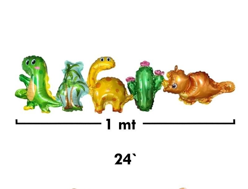 Imagen ilustrativa de GIRNALDA MYLAR DINOSAURIO 75x35 cm