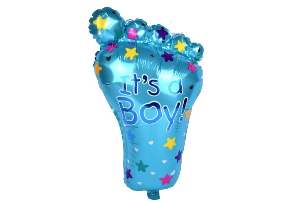 Imagen ilustrativa de GLOBO MYLAR PIECITO CELESTE 28"