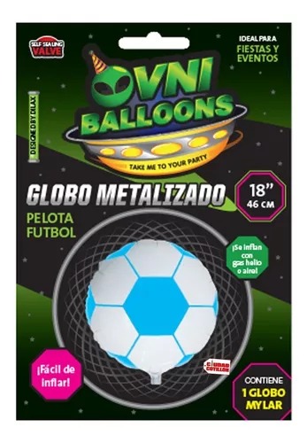 Imagen ilustrativa de GLOBO METALIZADO 18" PELOTA DE FUTBOL