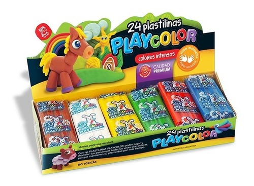 Imagen ilustrativa de Plastilina Playcolor x 24 surtido