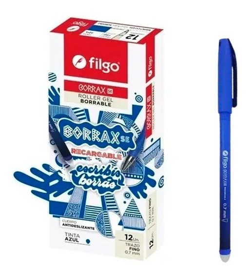 Imagen ilustrativa de Lapicera Roller Filgo Borrax SE7 azul borrable