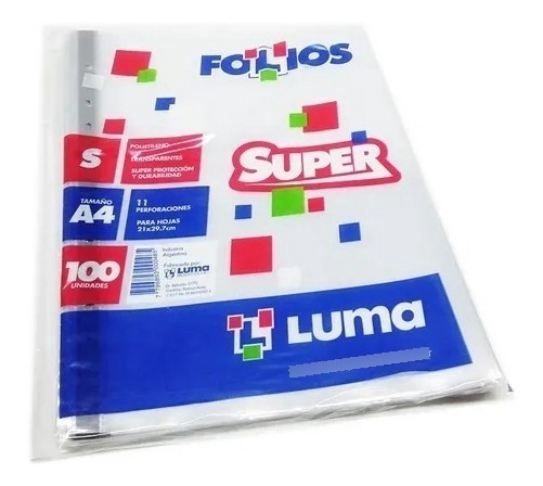 Imagen ilustrativa de Folio Luma A4 x 100 super reforzado