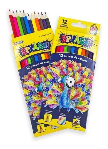 Imagen ilustrativa de Lapices de colores Splash x 12 largos