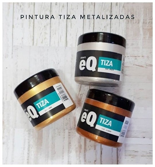 Imagen ilustrativa de Pintura a la tiza EQ 200cc colores metalizados