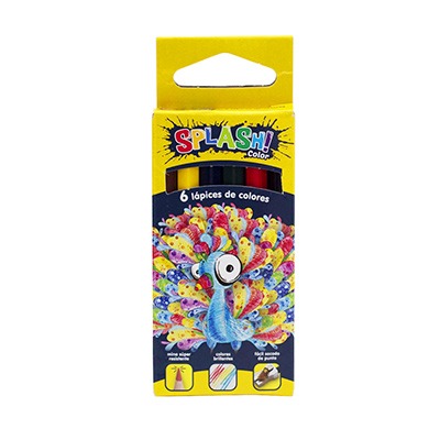 Imagen ilustrativa de Lapices de colores Splash x 6 cortos