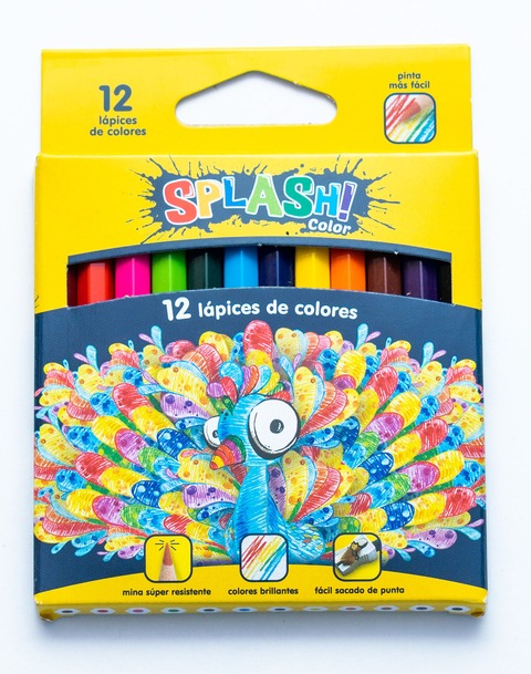Imagen ilustrativa de Lapices de colores Splash x 12 cortos