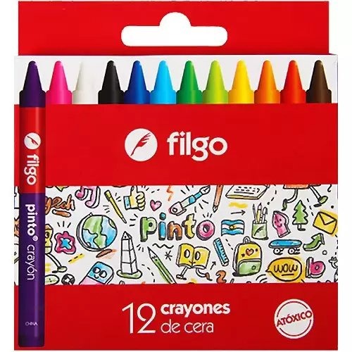 Imagen ilustrativa de Crayones de Cera Filgo Pinto x 12 colores
