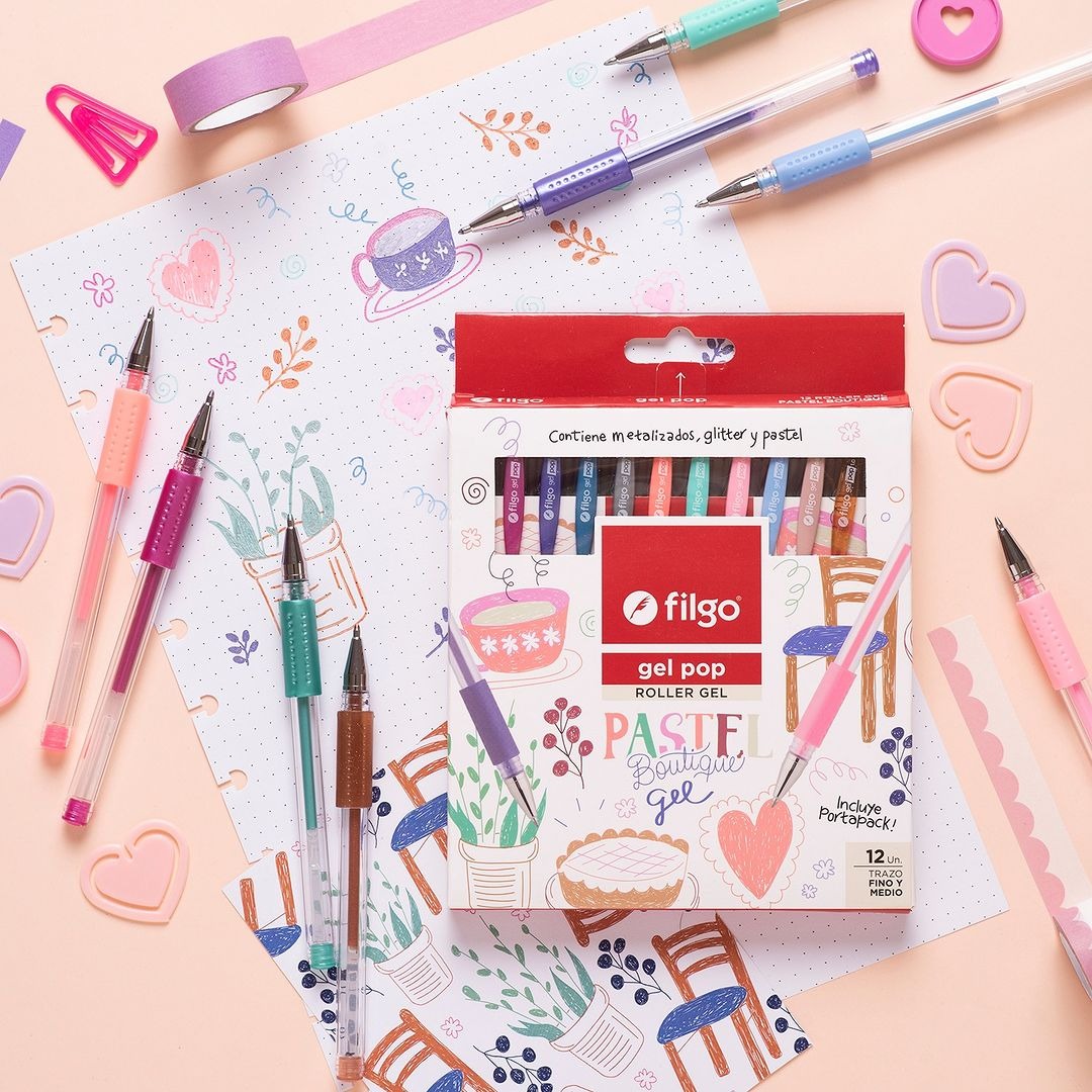 Imagen ilustrativa de Boligrafo Filgo Pop Gel x 12 un Boutique