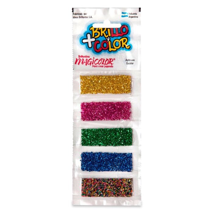 Imagen ilustrativa de Brillantina Magicolor tira x 5 surtido
