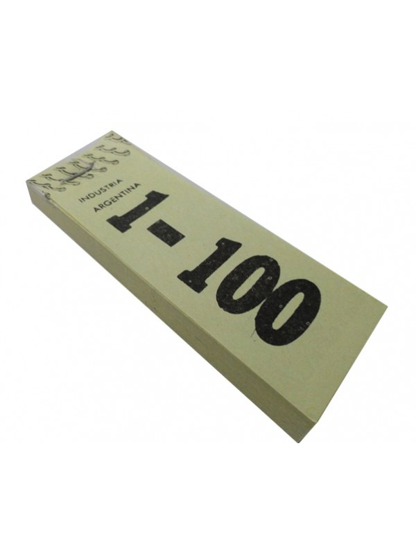 Imagen ilustrativa de Talonario guardarropa 1-100