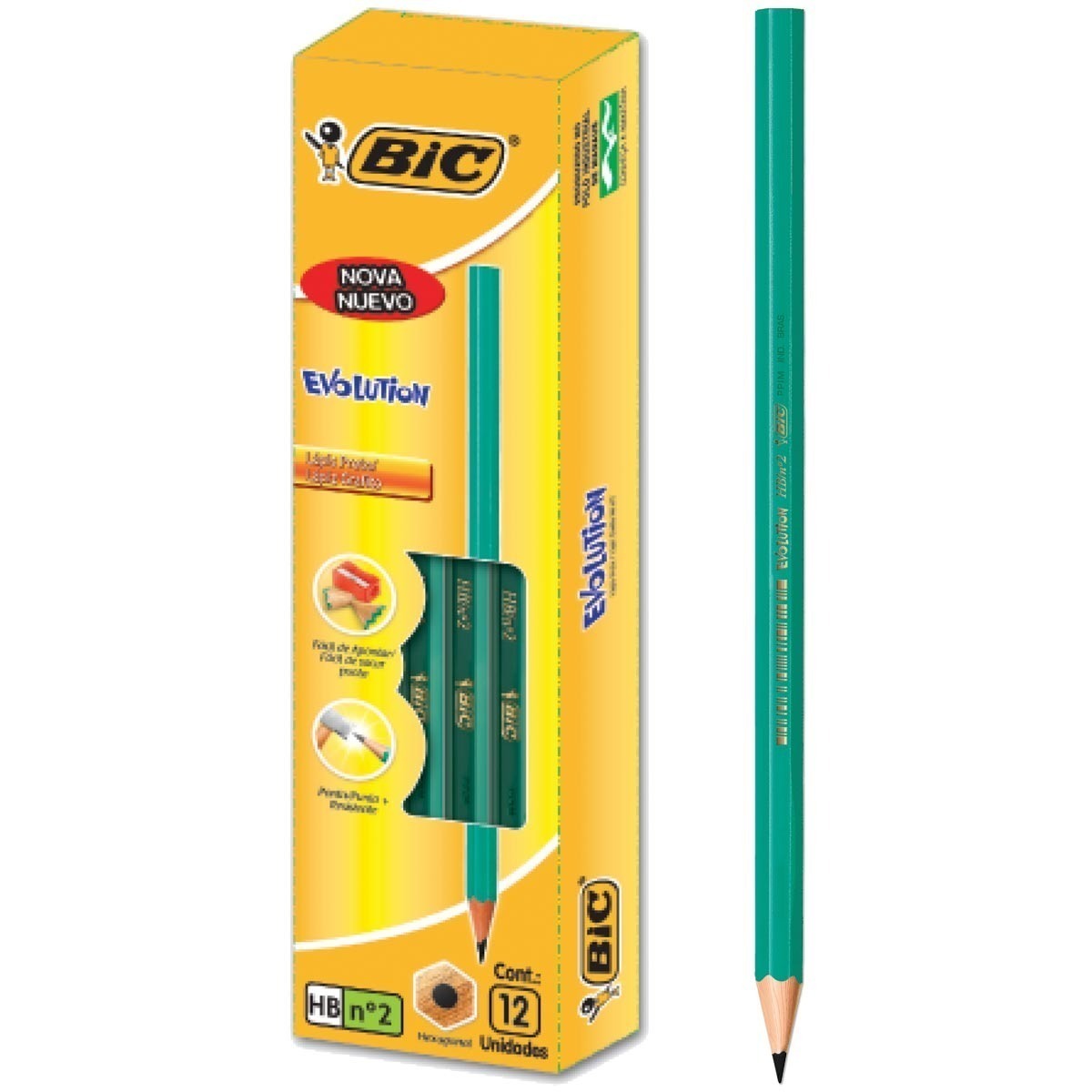 Imagen ilustrativa de Lapiz Grafito BIC Evolution HB x 12