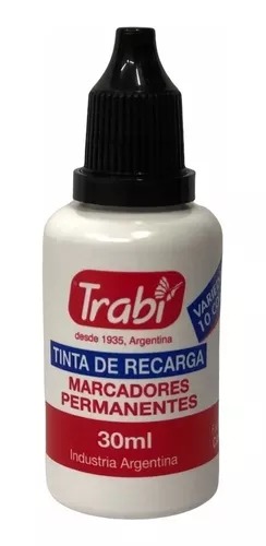 Imagen ilustrativa de Tinta Trabi para marcador solvente 30 cm3 negro