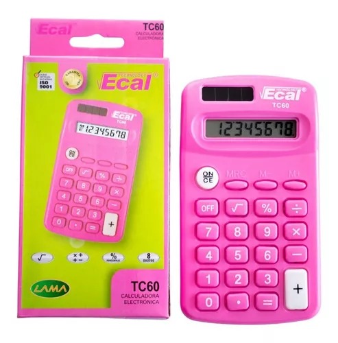 Imagen ilustrativa de Calculadora Ecal TC60 8 Digitos (rosa)